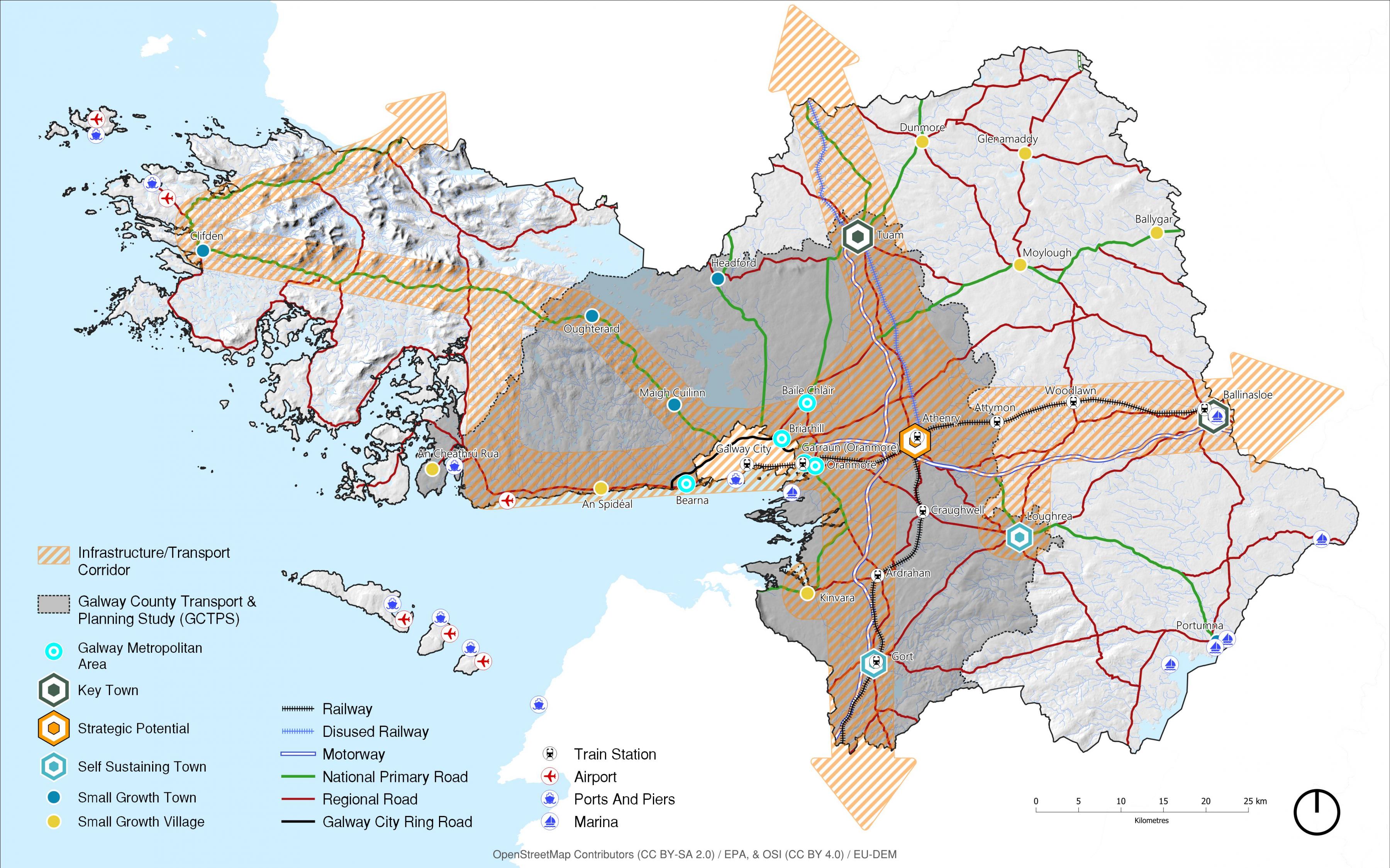 Strategic Transport Network map