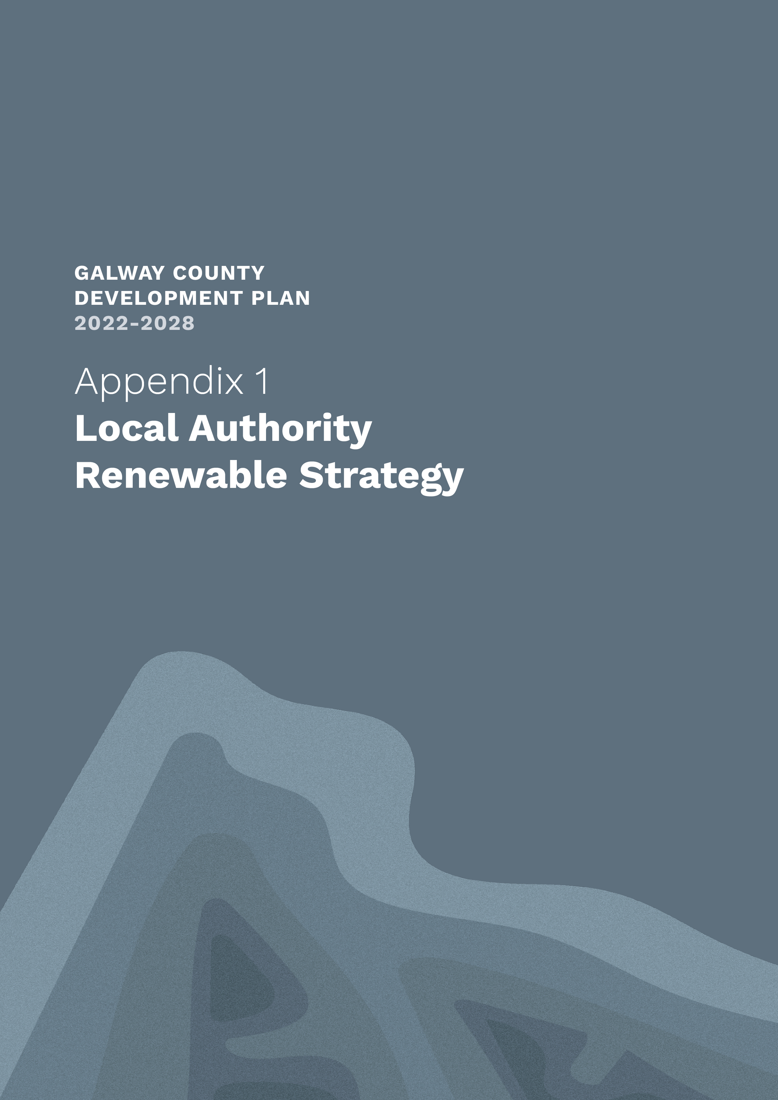 Cover of Appendix 1 - Local Authority Renewable Energy Strategy