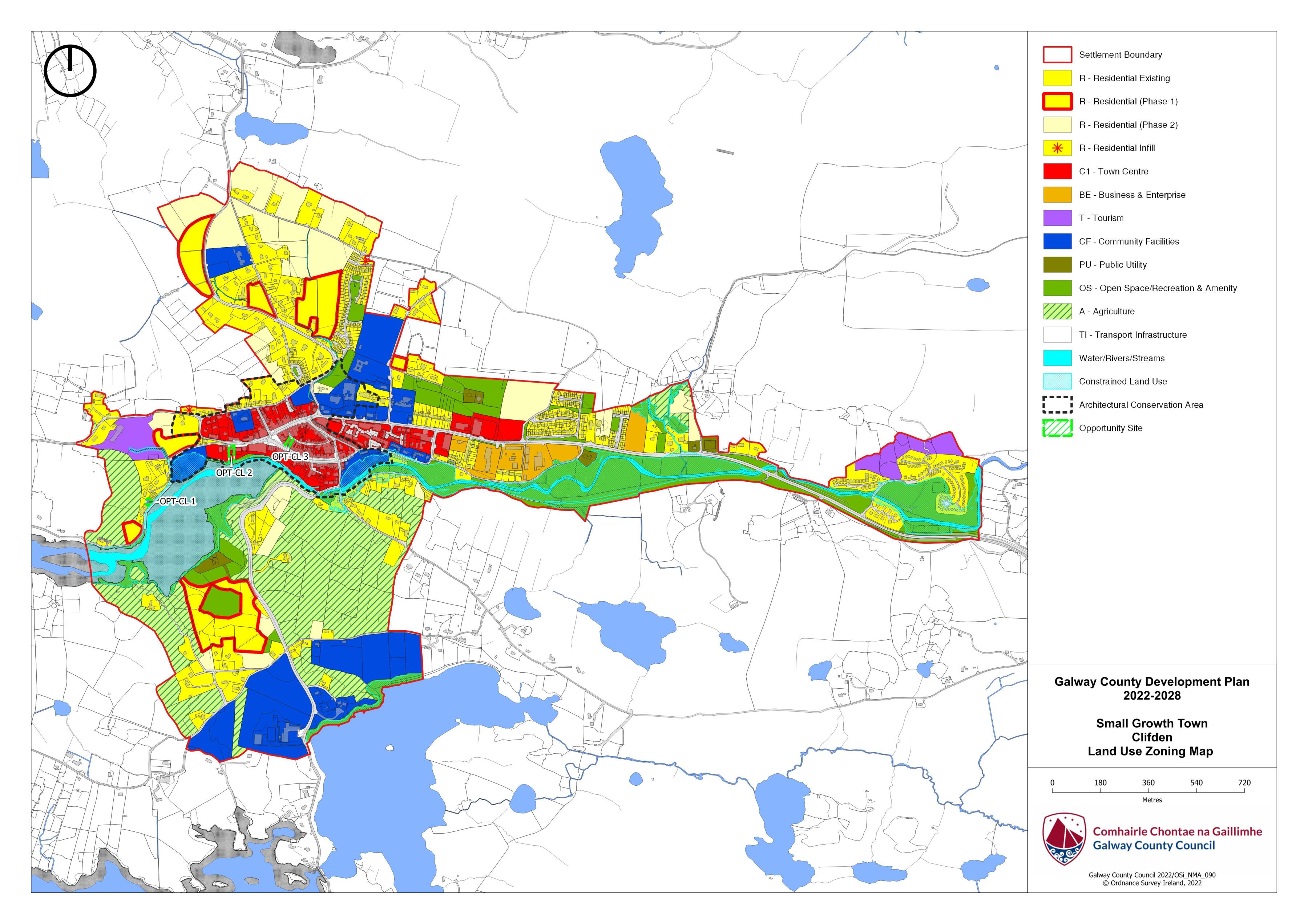 Clifden Land Use Zoning Map