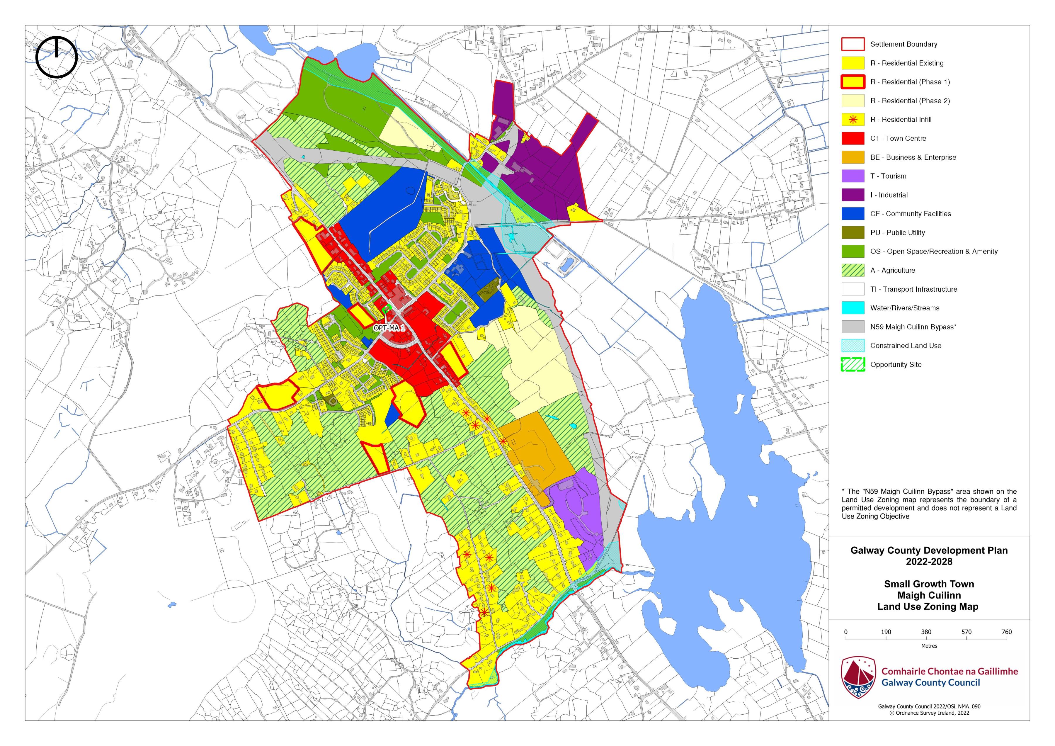 Maigh Cuilinn Land Use Zoning Map