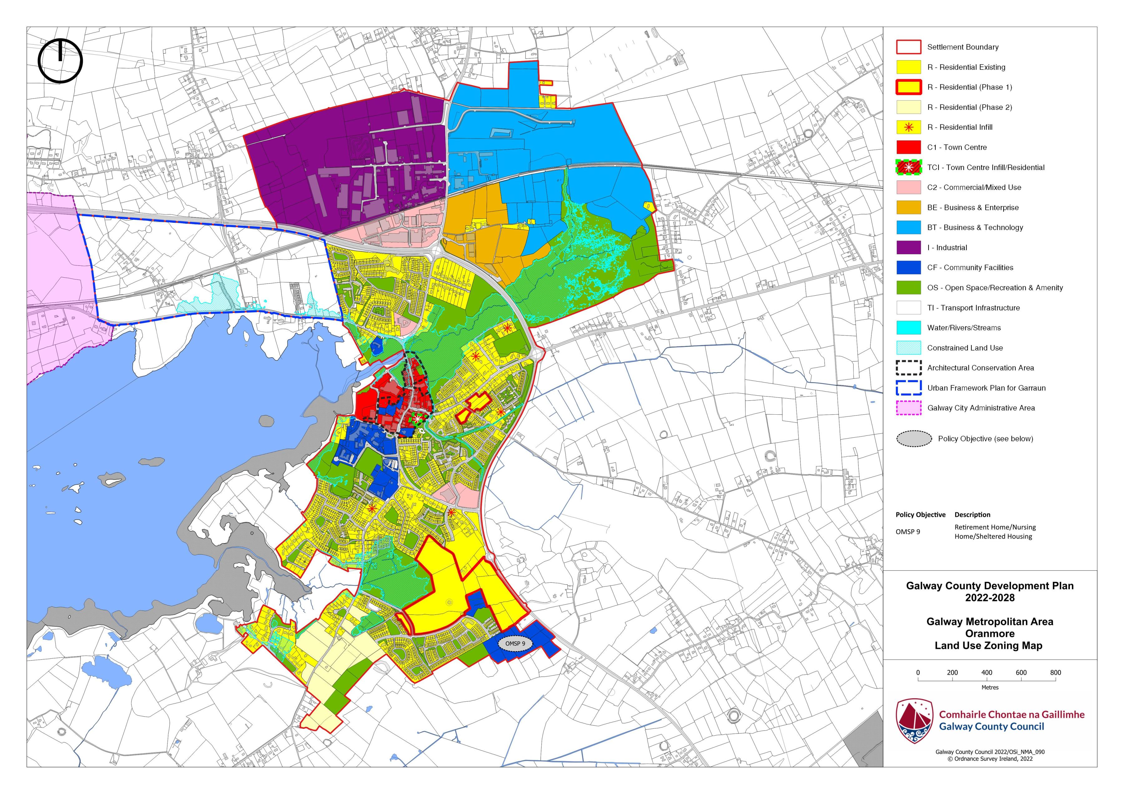 Oranmore Land Use Zoning Map