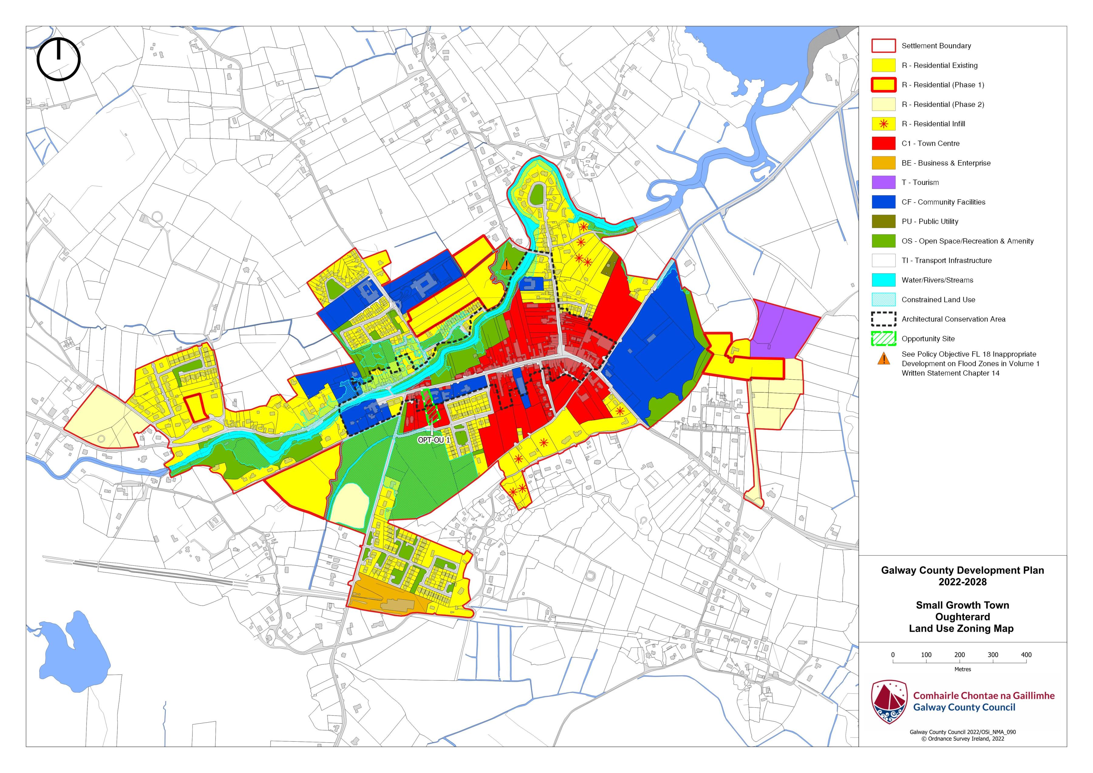 Oughterard Land Use Zoning Map