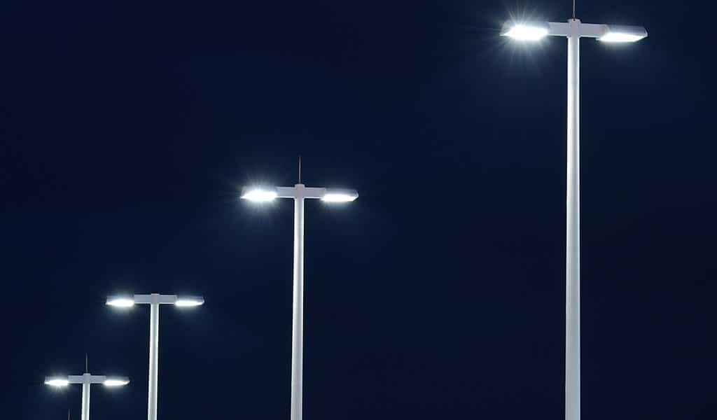Photo of street lamps